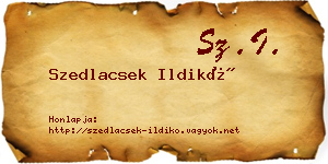 Szedlacsek Ildikó névjegykártya